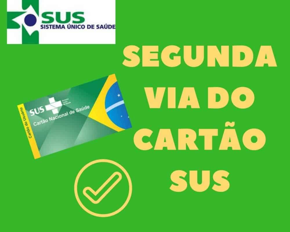 Como emitir a segunda via do cartão SUS