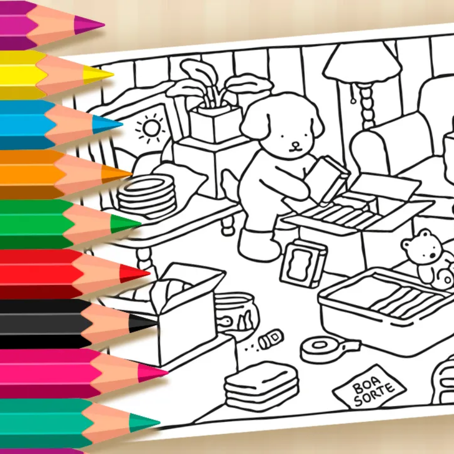 Aplicativo para colorir desenhos online grátis