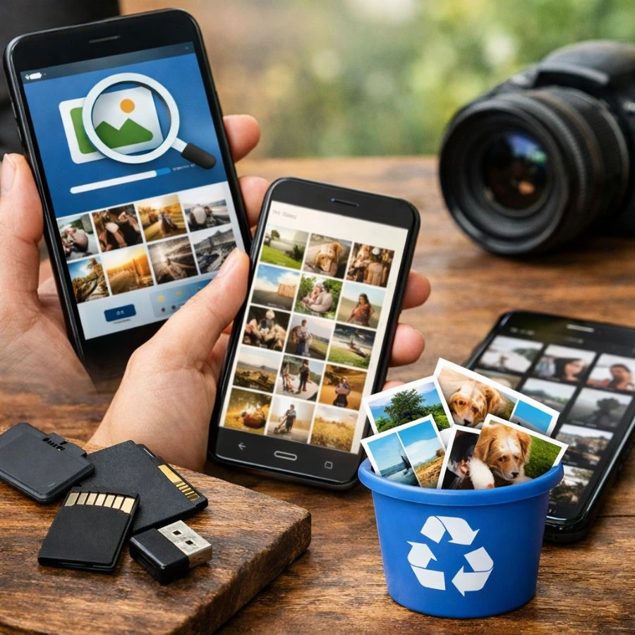 Recuperar fotos apagadas de graça